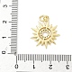 Латунные микропаве прозрачные подвески с фианитом KK-B141-45G-01-3