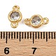 Латунные подвески из прозрачного кубического циркония KK-H078-08G-3