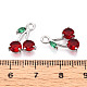 Латунные микро проложить кубического циркония подвески KK-T074-70P-02-3