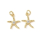 Латунные микро проложить кубического циркония подвески KK-L239-016G-1