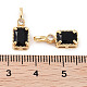 Латунные микро проложить кубического циркония подвески KK-C051-54G-01-3