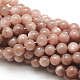 Ааа класс природных драгоценных камней Sunstone круглые бусины пряди G-E251-34-4mm-3