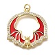 Латунные микро проложить кубического циркония подвески KK-Q043-20G-01-1