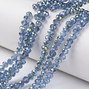 Гальванизируйте прозрачное стекло бисер нитей EGLA-A034-T4mm-S09