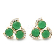 Серьги-гвоздики из циркония EJEW-G415-02C-G