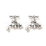 Сплавочные овальные бусины тибетского стиля  FIND-C043-069AS
