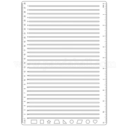 Пластиковый шаблон трафарета прямой линии a4 TOOL-XCP0001-77-1