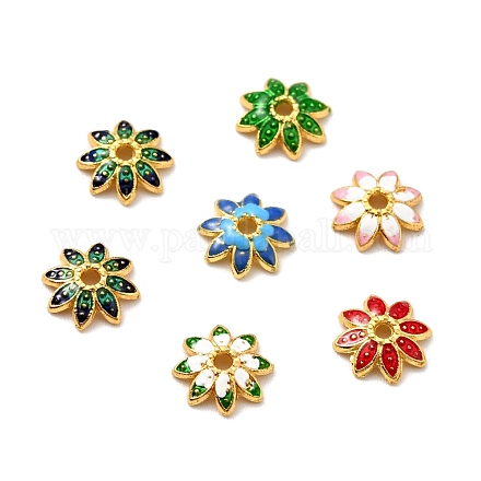 Многолепестковые колпачки из эмали из сплава FIND-G029-02G-1