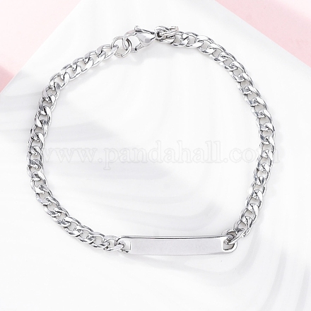 Браслеты из звеньевой цепи из нержавеющей стали 304 BJEW-A032-06P-1