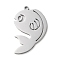 Non-Tarnish 304 Stainless Steel Pendants, Fish Charms, Stainless Steel Color, 33x28x1.5mm, Hole: 2mm