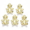 Rack Plating Alloy Pendants, Cadmium Free & Lead Free, Bear, Light Gold, 20.5x14x6mm, Hole: 1.6mm
