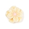 Opaque Resin Cabochons, Camellia, Moccasin, 17x17x5mm