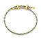Adjustable Polyester Cord Braided Bracelets, Long-Lasting Plated, Lime, Inner Diameter: 2-5/8~3-1/8 inch(6.7~7.8cm)