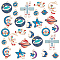 SUPERFINDINGS 48Pcs 12 Style Space Theme Alloy Enamel Pendants Gold Plated Enamel Astronaut Moon Star Celestial Charm Pendant for Necklace Bracelet Earring Jewelry Making