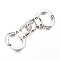 Tibetan Style Alloy Links connectors, Cadmium Free & Lead Free, Handcuff, Antique Silver, 30.5x11.5x1.5mm, Hole: 5x7mm, about 630pcs/1000g