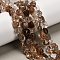 Natural Rutilated Quartz Beads Strands, Nuggets, Tumbled Stone, 7.5~14.5x7.5~12x5.5~8.5mm, Hole: 0.8mm, about 37~39pcs/strand, 15.75''(40cm)