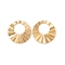 304 Stainless Steel Pendants, Wavy Textured Ring Charm, Golden, 32x1mm, Hole: 1.2mm