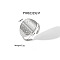 Geometric Stainless Steel Open Cuff Rings with Irregular High-end Feel, Stainless Steel Color, Inner Diameter: 17mm