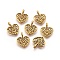 Alloy Pendants, Cadmium Free & Lead Free, Heart, Antique Golden, 18x15x2mm, Hole: 2x4mm