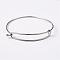 Tarnish Resistant Adjustable 304 Stainless Steel Expandable Bangle Making, Stainless Steel Color, 61~62mm