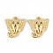Rack Plating Alloy Pendants Rhinestone Settings, Cadmium Free & Lead Free, Elephant, Light Gold, Fit For 0.8mm Rhinestone, 16x15x4mm, Hole: 1.6mm