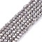 Electroplate Glass Beads Strands, Opaque Solid Color, AB Color Plated, Faceted, Rondelle, Gainsboro, 2.3~2.7x2mm, Hole: 0.4mm, about 144~150pcs/strand, 28~29cm