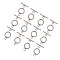 UNICRAFTALE 50 Sets Ring Toggle Clasps 304 Stainless Steel IQ Toggle Clasps & Tbar Clasps Metal Material Ring Toggle Connectors for DIY Necklace Bracelet Jewelry Making
