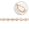 Copper Wire, Gallery Wire, Bezel Wrapping Setting, Light Gold, 4x1.5mm, about 1m/strand