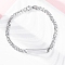 304 Stainless Steel Link Chain Bracelets, with 201 Stainless Steel Findings, Stainless Steel Color, 8-1/4 inch(20.8cm)