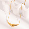 Minimalist Stainless Steel V-shaped Pendant Necklaces for Women, Golden, 15.75 inch(40cm)