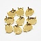 201 Stainless Steel Sew on Prong Settings, Claw Settings for Pointed Back Rhinestone, Drop, Golden, Tray: 18x13mm, 17x12x6.5mm, Hole: 1mm