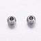 Tarnish Resistant 201 Stainless Steel Spacer Beads, Round, Stainless Steel Color, 3mm, Hole: 1.8mm