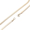 PVD Vacuum Plating 304 Stainless Steel Snake Chains Necklaces, with Lobster Clasps, Golden, 23.6inch(60cm), 4mm