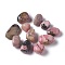 Natural Rhodonite Beads, Tumbled Stone, Healing Stones for 7 Chakras Balancing, Crystal Therapy, Meditation, Reiki, Vase Filler Gems, No Hole/Undrilled, Nuggets, 16.5~29x13.5~19x8~15mm, about 146pcs~234pcs/1000g