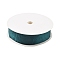 Imitation Leather Polyester Ribbon, for Garment Accessory, Teal, 1 inch(25mm), about 20.00 Yards(18.29m)/Roll
