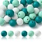 30Pcs 3 Colors Silicone Beads Round Rubber Bead 15MM Loose Spacer Beads for DIY Supplies Jewelry Keychain Making, Mixed Color, 15mm, 10pcs/color