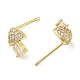 Серьги-гвоздики из циркония EJEW-R016-26G-13-4