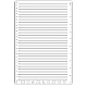 Пластиковый шаблон трафарета прямой линии a4 TOOL-XCP0001-77-1