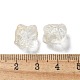 Выпечка расписные прозрачные стеклянные бусины GLAA-C035-01R-3