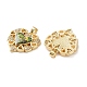 Латунные микропаве прозрачные подвески с фианитом KK-S048-12G-2