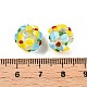 Двухцветные бусины лэмпворк ручной работы LAMP-T022-01A-08-3