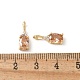 Латунные микро проложить кубического циркония подвески X-KK-Q031-43G-03-3