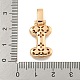 Латунные микропаве прозрачные подвески с фианитом KK-B099-01G-I-3