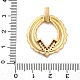 Латунные микро проложить кубического циркония подвески KK-V009-19G-3