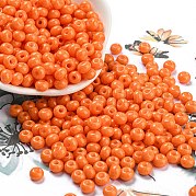 Стеклянные бусины с имитацией нефрита SEED-Z001-A-B09