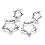 Серьги-гвоздики из латуни KK-N232-104P-NF