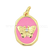 Подвески из латуни с эмалью в стойку KK-U021-17B-G