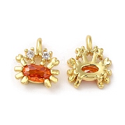 Латунные микро проложить кубического циркония подвески KK-M246-33G