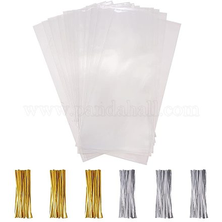Pandahall elite 100 шт. прямоугольные целлофановые пакеты OPP DIY-PH0006-02-25x15-1