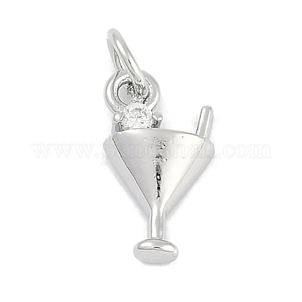 Латунные микро проложить кубического циркония подвески KK-Q028-70P-02-1